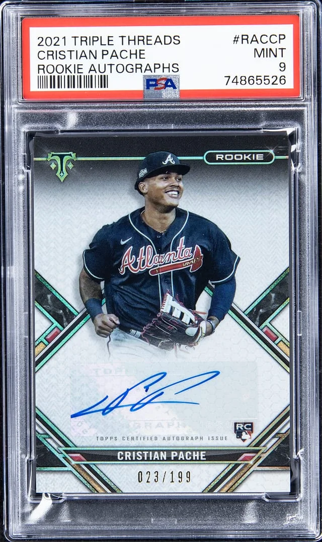 2021 Topps Triple Threads Cristian Pache Autograph #RACCP card image