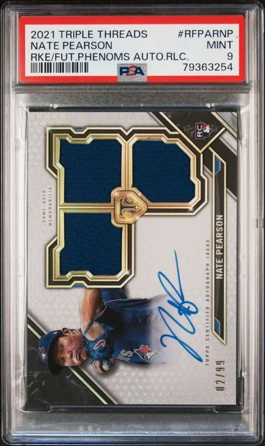 2021 Topps Triple Threads Nate Pearson & Future Phenoms Autograph Relics #RFPARNP card image
