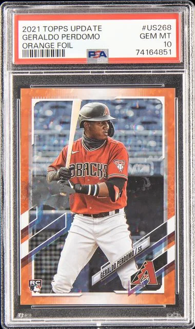 2021 Topps Update Geraldo Perdomo Orange Foil #US268 card image