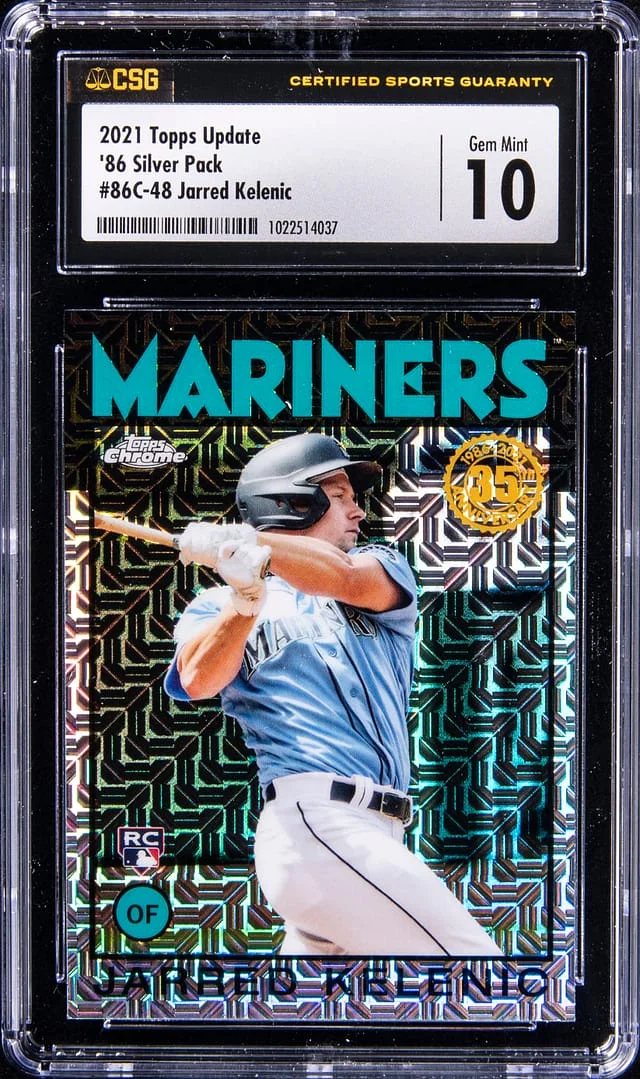 2021 Topps Update Jarred Kelenic 1986 Silver Pack #86C-48 card image