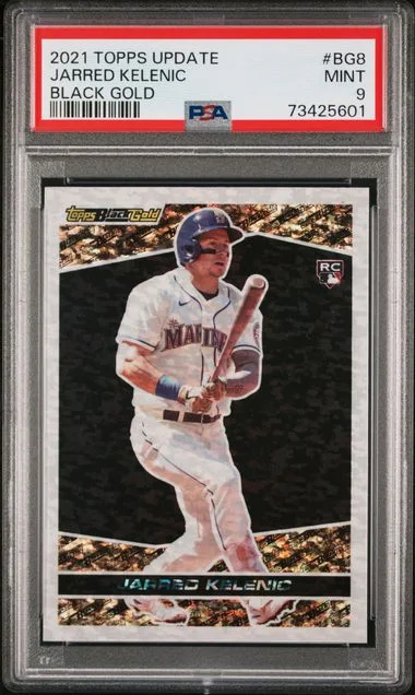 2021 Topps Update Jarred Kelenic Black Gold #BG-8 card image