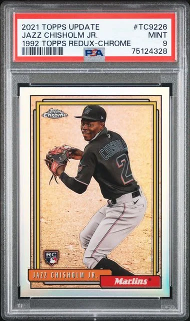 2021 Topps Update Jazz Chisholm Jr. 1992 Topps Redux Chrome #Tc9226 card image