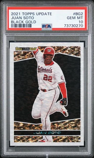 2021 Topps Update Juan Soto Black Gold #BG2 card image