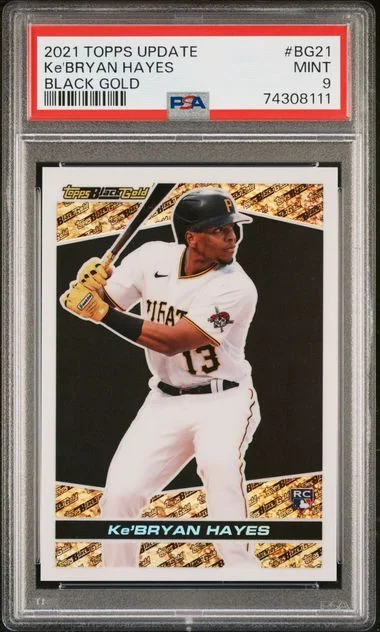2021 Topps Update Ke'Bryan Hayes Black Gold #Bg21 card image