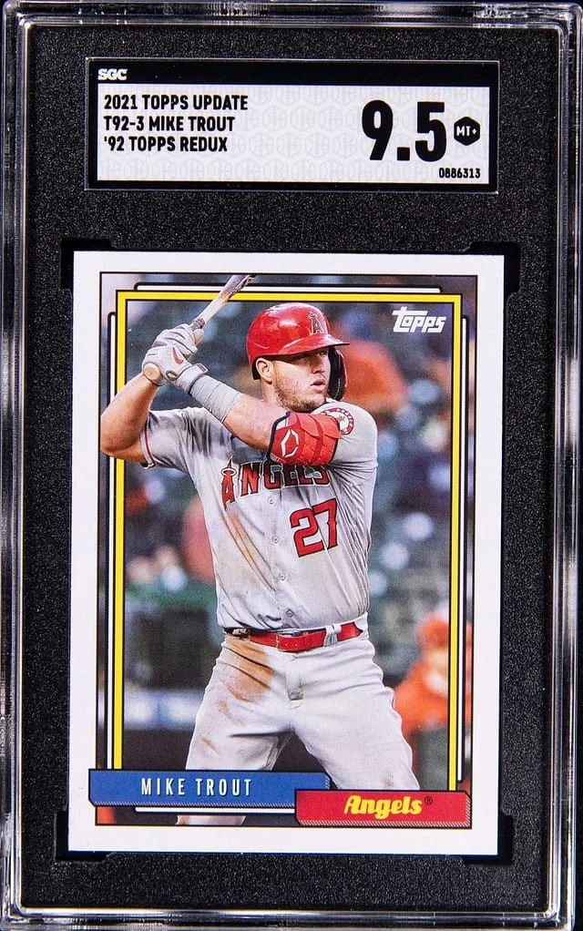 2021 Topps Update Mike Trout 92 Redux #T92-3 card image