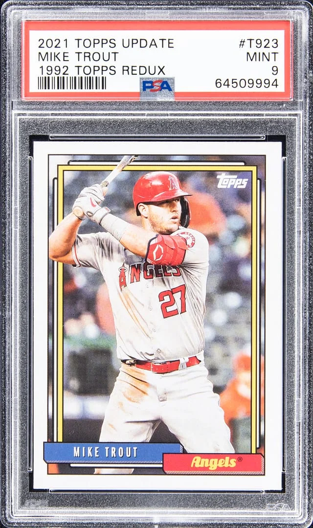 2021 Topps Update Mike Trout 1992 Topps Redux #T923 card image