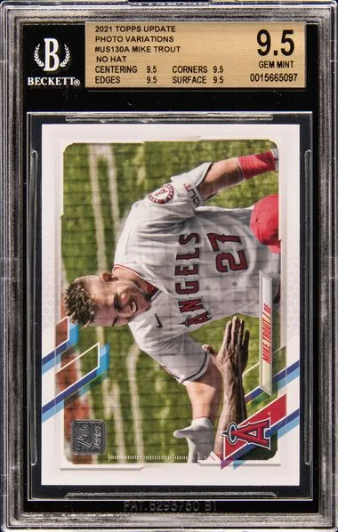 2021 Topps Update Mike Trout No Hat #US130A card image