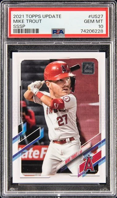 2021 Topps Update Mike Trout Sssp #US27 card image