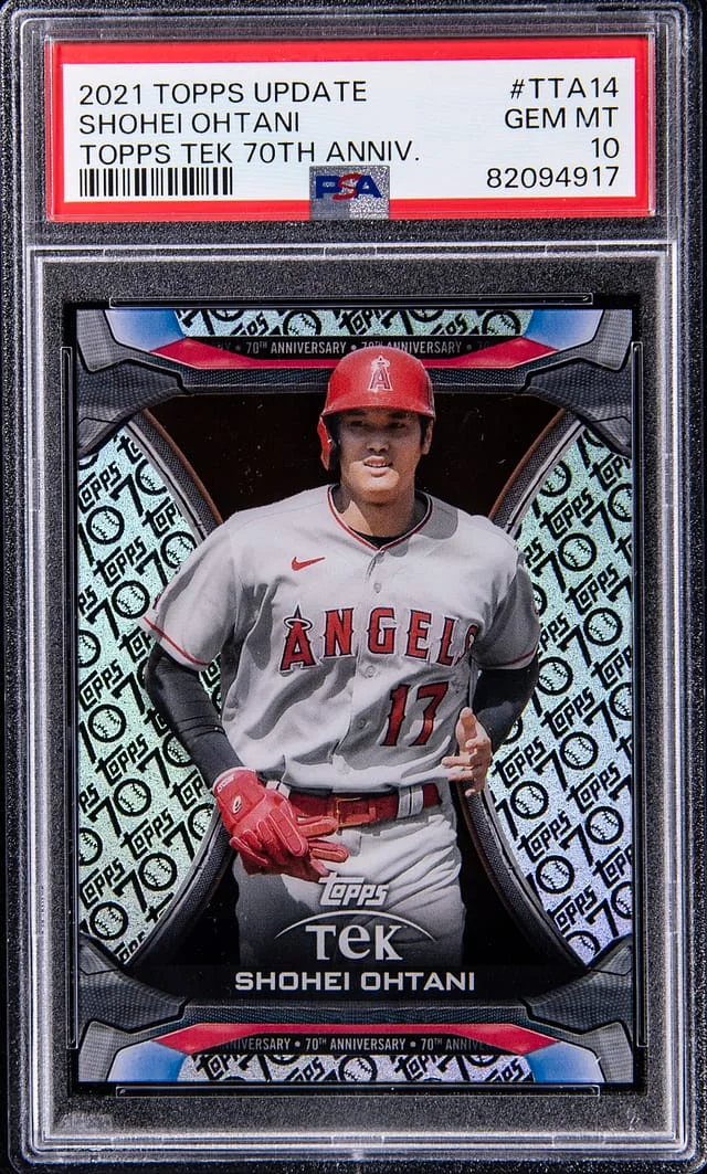 2021 Topps Update Shohei Ohtani Topps Tek 75th Anniversary #TTA-14 card image