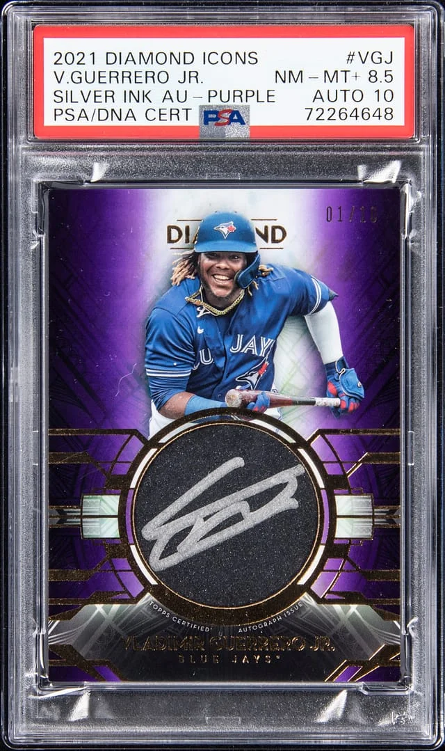 2021 Topps Vladimir Guerrero Jr. Diamond Icons Silver Ink Autograph #SI-VGJ card image