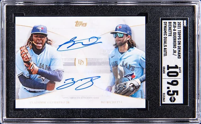 2021 Topps Vladimir Guerrero Jr./Bo Bichette On Demand Dynamic Duals Autograph #18-A card image