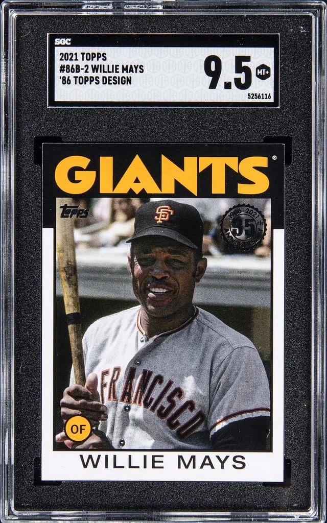 2021 Topps Willie Mays 86 Topps Design #86B-2 card image