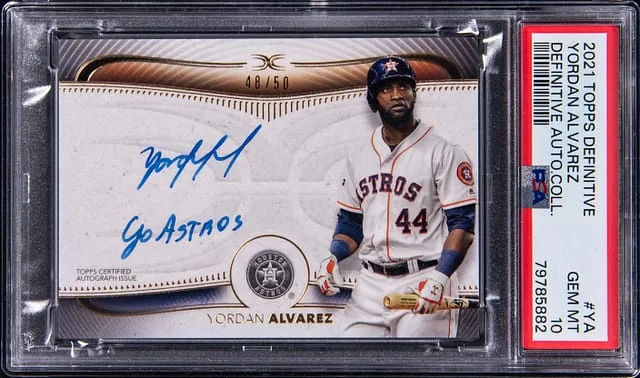 2021 Topps Yordan Alvarez Definitive Autograph Collection #DCA-YA card image