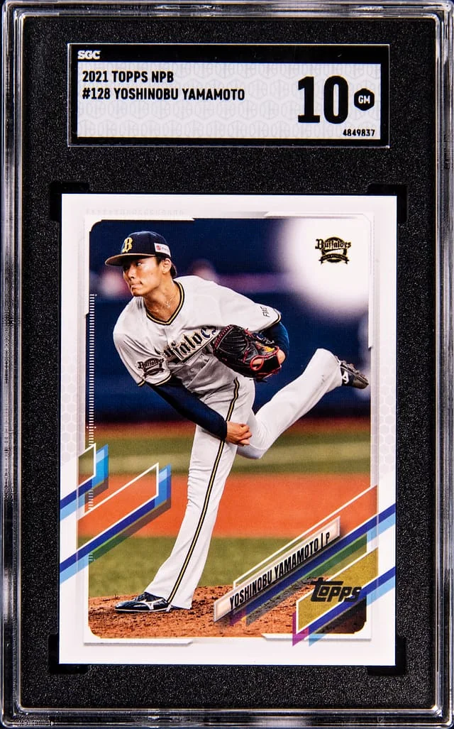 2021 Topps Yoshinobu Yamamoto Nippon Professional Baseball #128 card image