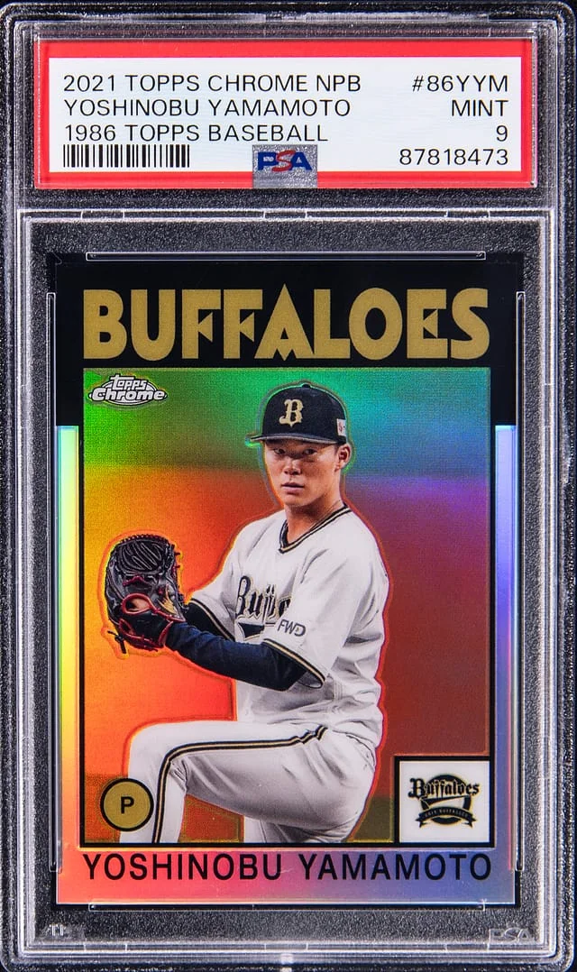 2021 Topps Yoshinobu Yamamoto NPB 1986 Topps Baseball #86YYM card image