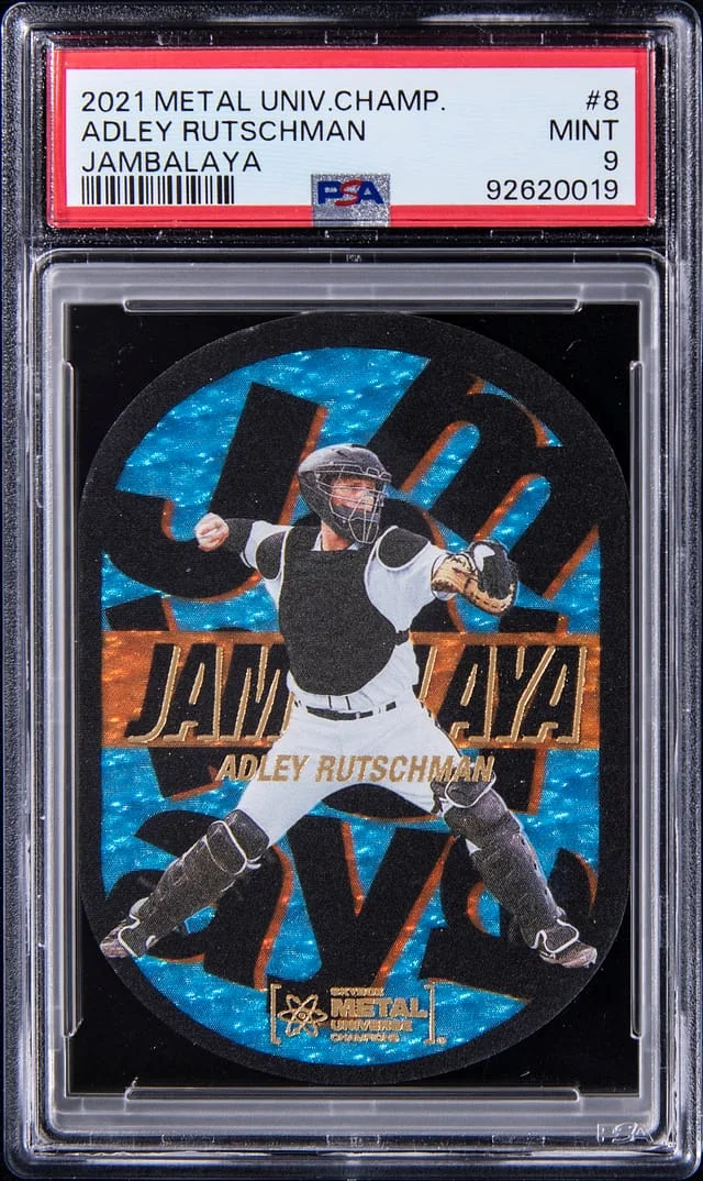 2021 Upper Deck Adley Rutschman Metal Universe Champions Jambalaya #8 card image