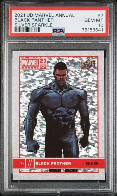 2021 Upper Deck Black Panther Marvel Annual Silver Sparkle #7 card image