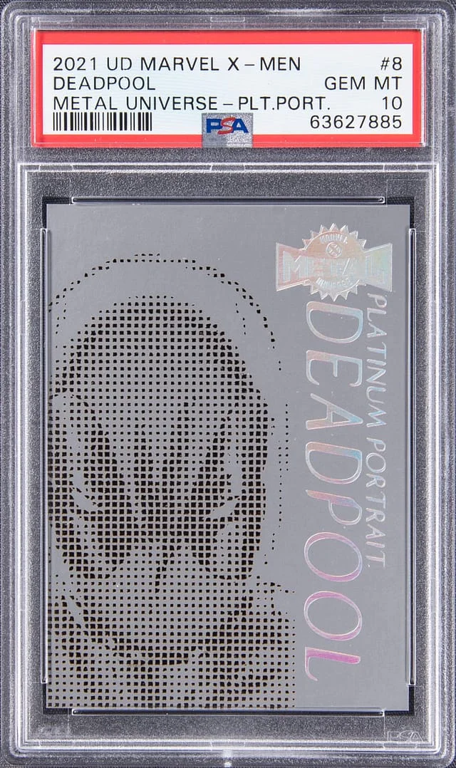 2021 Upper Deck Deadpool Marvel X-Men Metal Universe-Platinum Portrait #8 card image