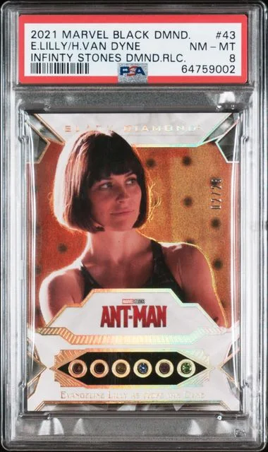 2021 Upper Deck Evangeline Lilly/Hope Van Dyne Marvel Black Diamond Infinity Stones Diamond Relics #43 card image