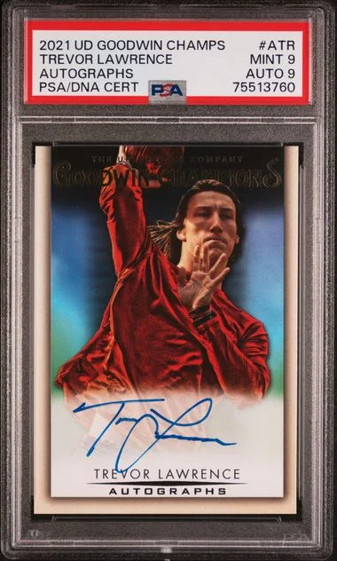 2021 Upper Deck Goodwin Champions Autographs Atr Trevor Lawrence #no-number card image