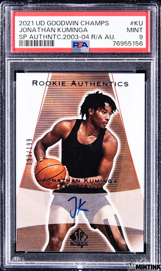 2021 Upper Deck Goodwin Champions Jonathan Kuminga Sp Authentic 2003-04 Authentics Autographs #KU card image