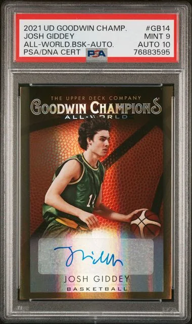 2021 Upper Deck Goodwin Champions Josh Giddey All-World Basketball Autograph #GB14 card image
