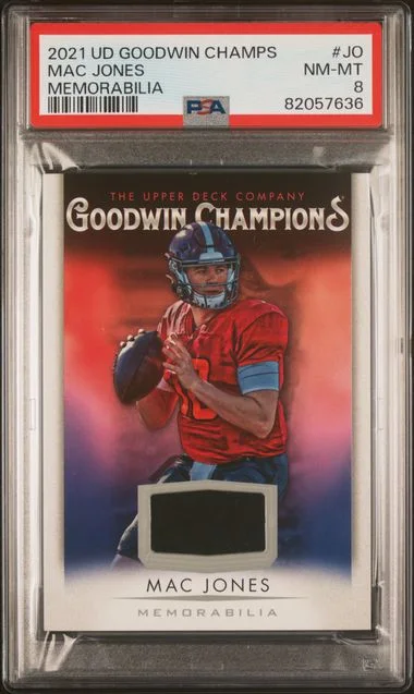 2021 Upper Deck Goodwin Champions Mac Jones Memorabilia #JO card image