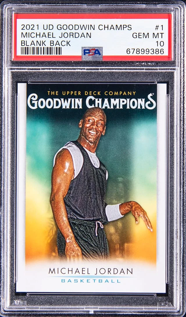 2021 Upper Deck Goodwin Champions Michael Jordan Blank Back #1 card image