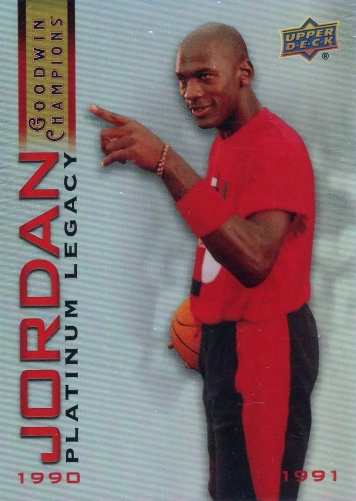 2021 Upper Deck Goodwin Champions Michael Jordan Platinum Legacy #MJP-4 card image