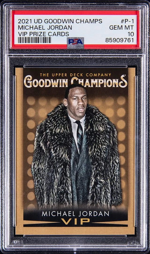 2021 Upper Deck Goodwin Champions Michael Jordan VIP Prize Cards #P-1 card image