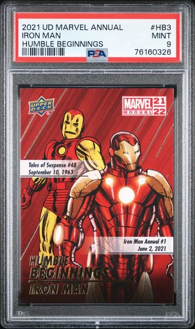2021 Upper Deck Iron Man Marvel Annual Humble Beginnings #HB3 card image