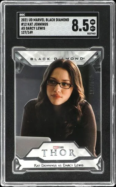 2021 Upper Deck Kat Jennings As Darcy Lewis Marvel Black Diamond #12 card image
