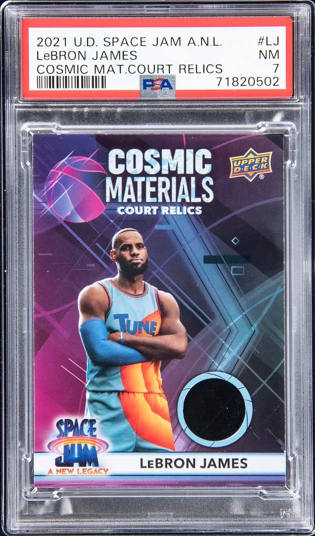 2021 Upper Deck LeBron James Space Jam A New Legacy Cosmic Materials Court Relics #CMR-LJ card image