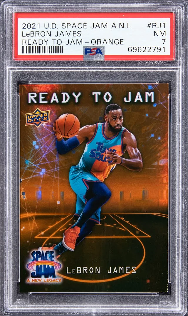 2021 Upper Deck LeBron James Space Jam A New Legacy Ready To Jam Orange #RJ1 card image