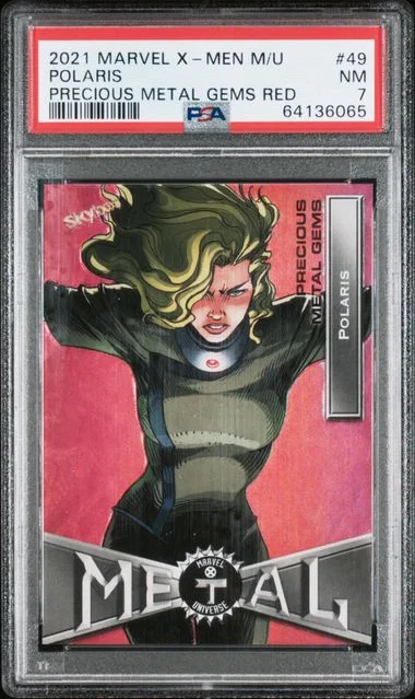 2021 Upper Deck Polaris Marvel X-Men Metal Universe Precious Metal Gems (PMG) Red #49 card image