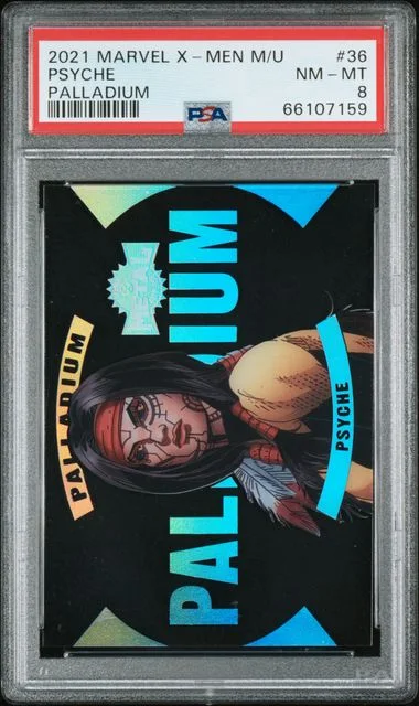 2021 Upper Deck Psyche Marvel X-Men Metal Universe Palladium #36 card image