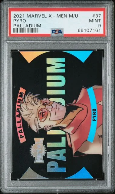 2021 Upper Deck Pyro Marvel X-Men Metal Universe Palladium #37 card image