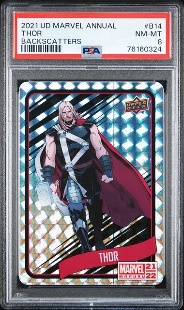 2021 Upper Deck Thor Marvel Annual Backscatters #B14 card image