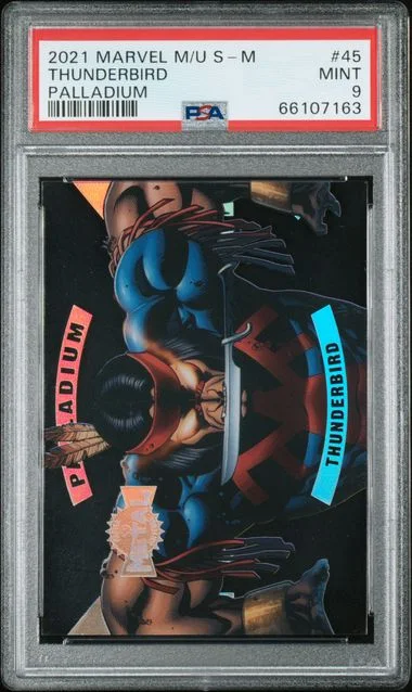 2021 Upper Deck Thunderbird Marvel X-Men Metal Universe Palladium #45 card image