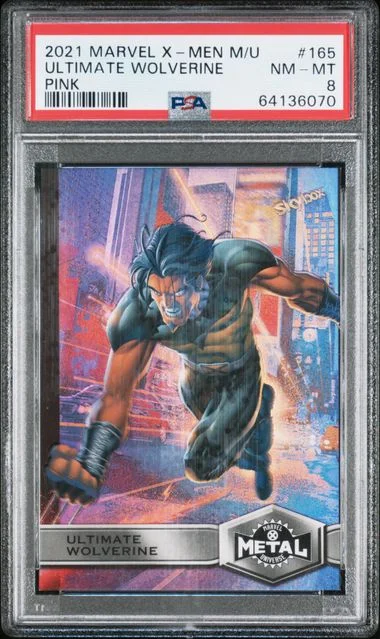 2021 Upper Deck Ultimate Wolverine Marvel X-Men Metal Universe Pink #165 card image