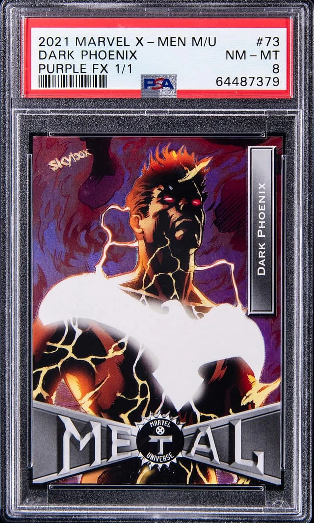 2021 Upper Deck/SkyBox Marvel X-Men Metal Universe Purple FX Dark Phoenix #73 card image