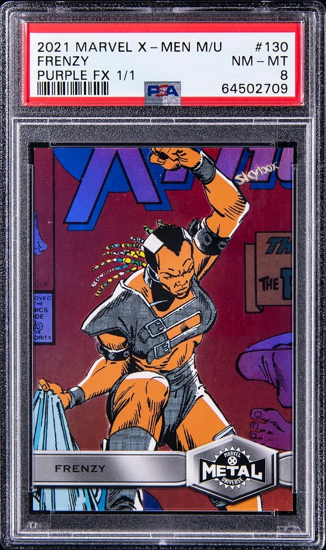 2021 Upper Deck/SkyBox Marvel X-Men Metal Universe Purple FX Frenzy #130 card image