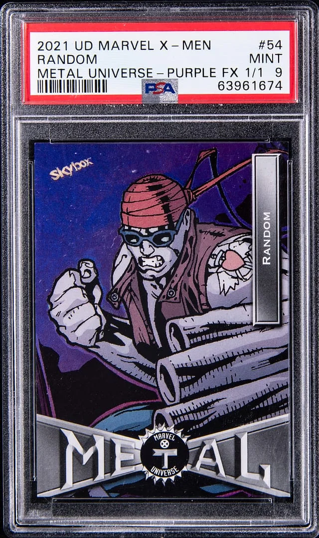 2021 Upper Deck/SkyBox Marvel X-Men Metal Universe Purple FX Random #54 card image