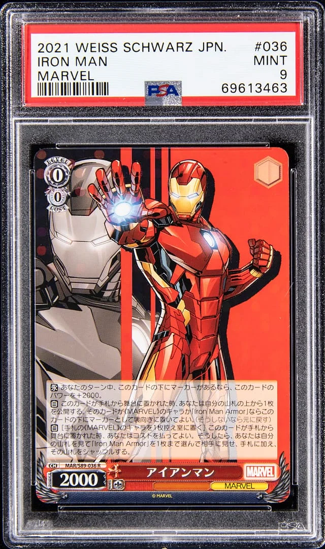 2021 Weiss Schwarz Japan Marvel Iron Man #036 card image