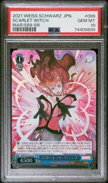 2021 Weiss Schwarz Japanese Marvel MAR/S89-SR Scarlet Witch #086 card image