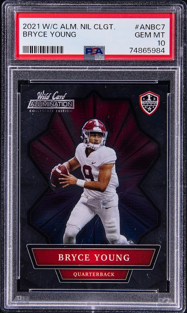 2021 Wild Card Alumination NIL Collegiate Bryce Young #ANBC7 card image