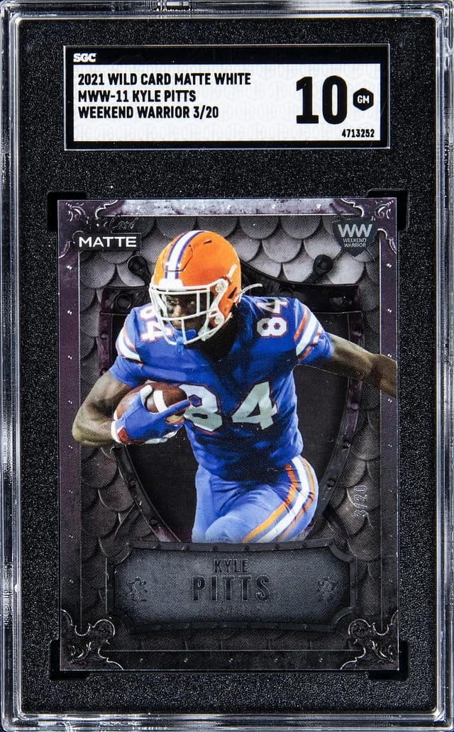 2021 Wild Card Matte White Weekend Warrior Kyle Pitts #MWW-11 card image