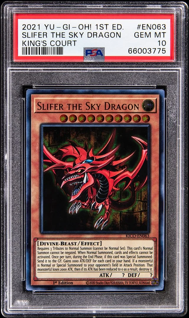 2021 Yu-Gi-Oh! King's Court 1st Edition Slifer the Sky Dragon #EN063 card image
