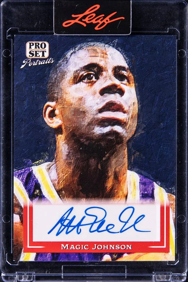 2022-22 Leaf Magic Johnson Pro Set Portrait #PSP-MJ1 card image