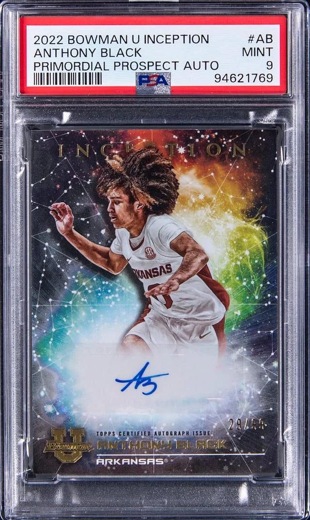 2022-23 Bowman Anthony U Inception Primordial Prospect Autograph #PMP-AB card image
